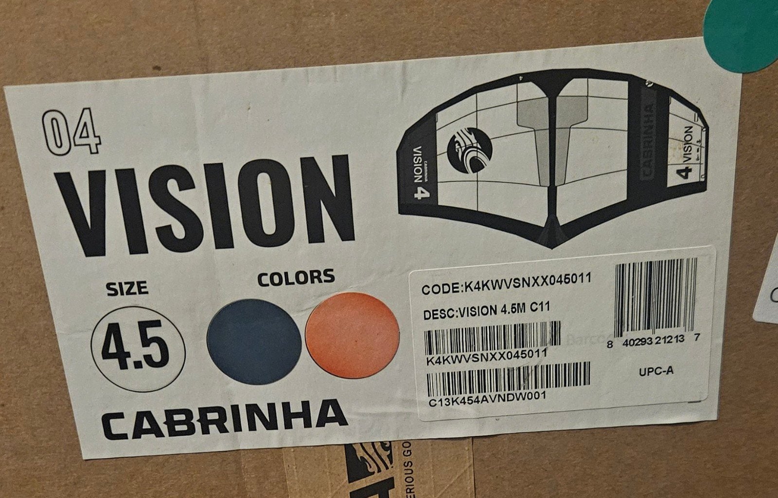 3x Wing Cabrinha Vision 2024 - Nieuw, Ophalen of Verzenden, Nieuw
