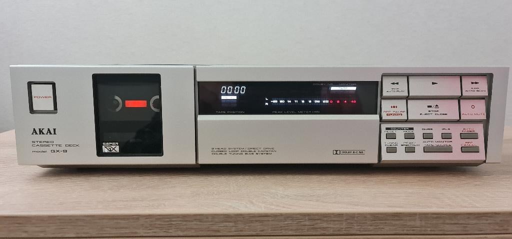 AKAI GX-9 high-end cassette deck, Audio, Tv en Foto, Cassettedecks, Enkel, Akai, Tiptoetsen, Tape counter, Verzenden