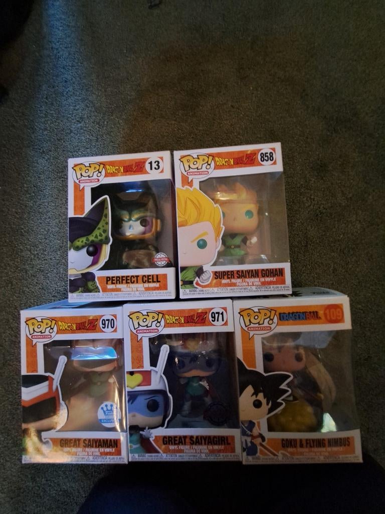 Te koop 5 Dragon Ball Z Funko pop's, Ophalen of Verzenden, Zo goed als nieuw