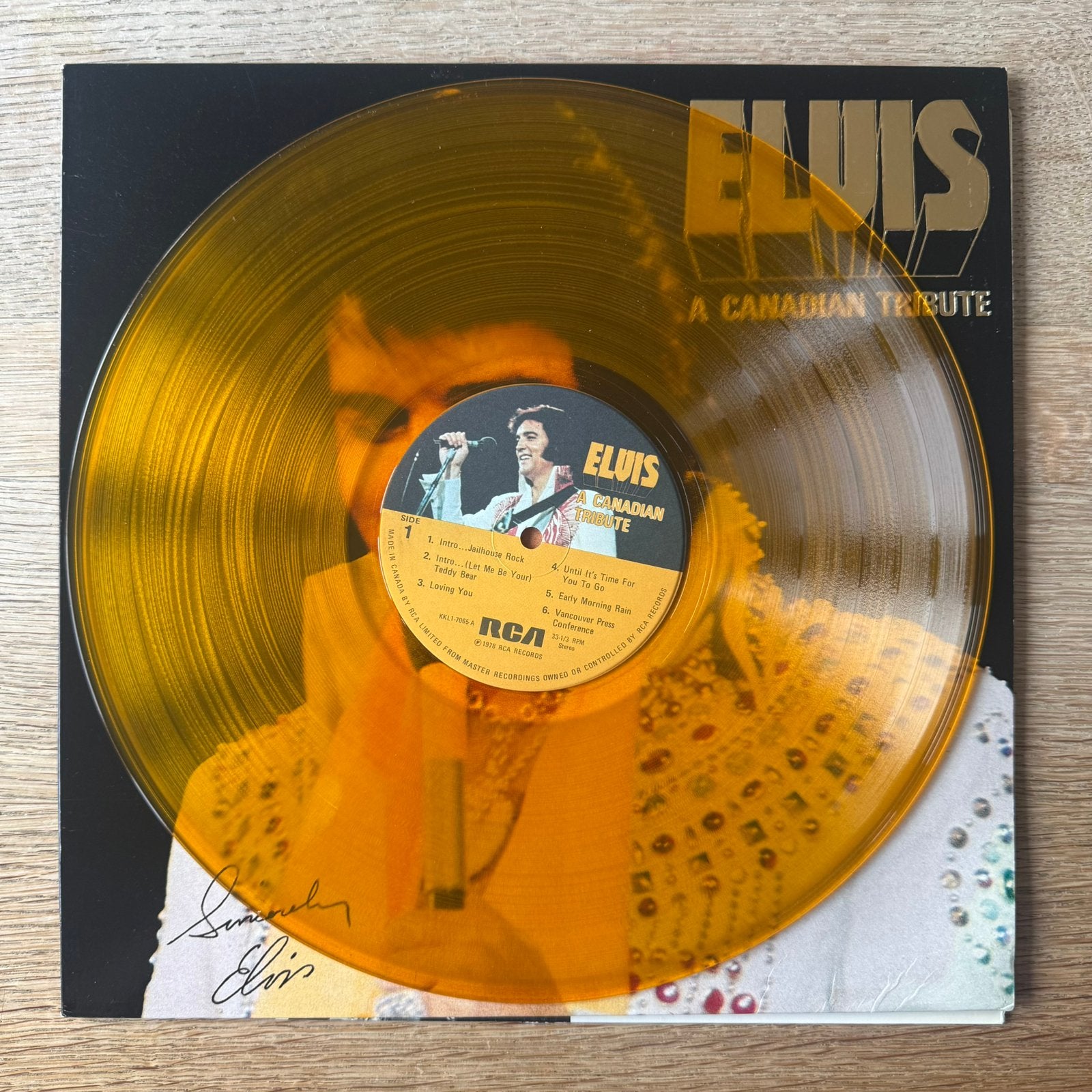 Elvis Presley A Canadian Tribute LP Vinyl 1978 Canada Rock, Gebruikt, 12 inch, Rock-'n-roll, Colored vinyl