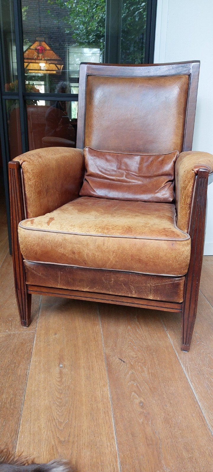 Schuitema Vintage Leren Fauteuil - Klassiek Design, Ophalen