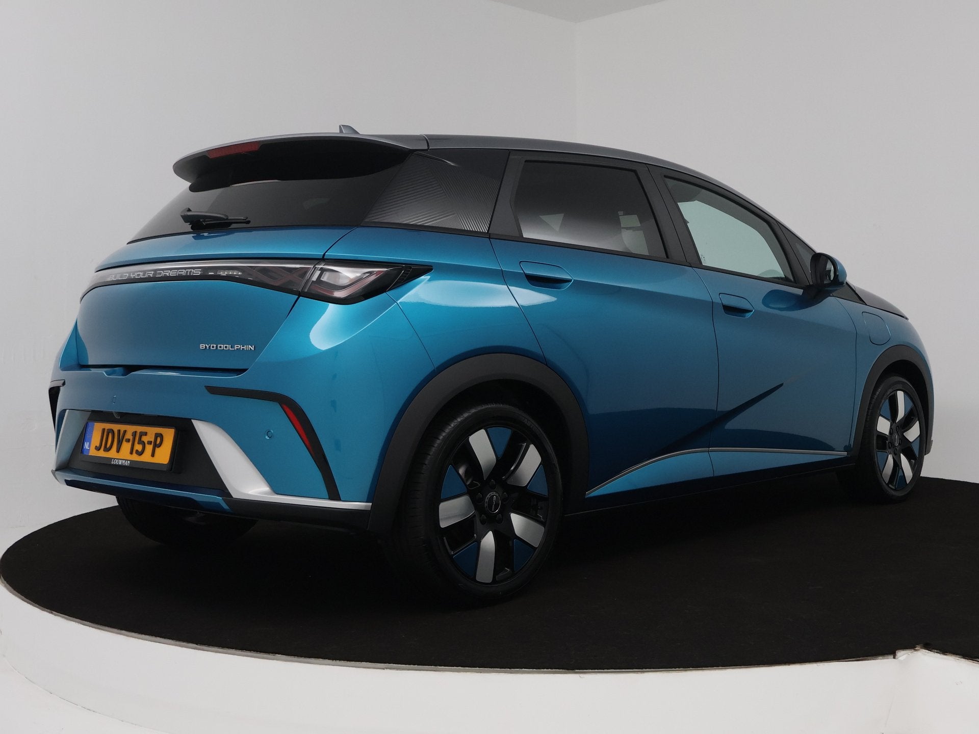 BYD Dolphin Design 60.4 kWh | Origineel NL! | NAP!, Auto's, Zwart, Blauw, 204 pk, Onderhoudsboekje