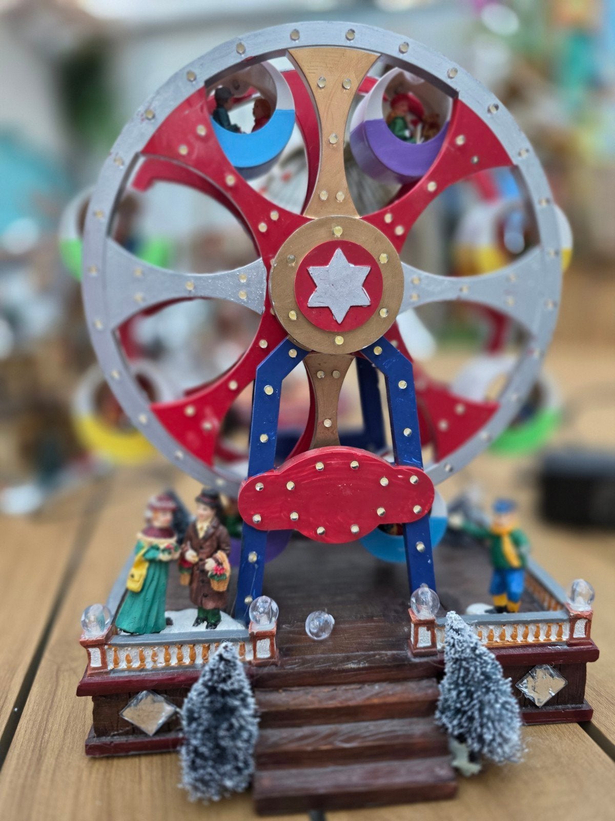 kerstdorp rad van fortuin, Ophalen of Verzenden, Gebruikt