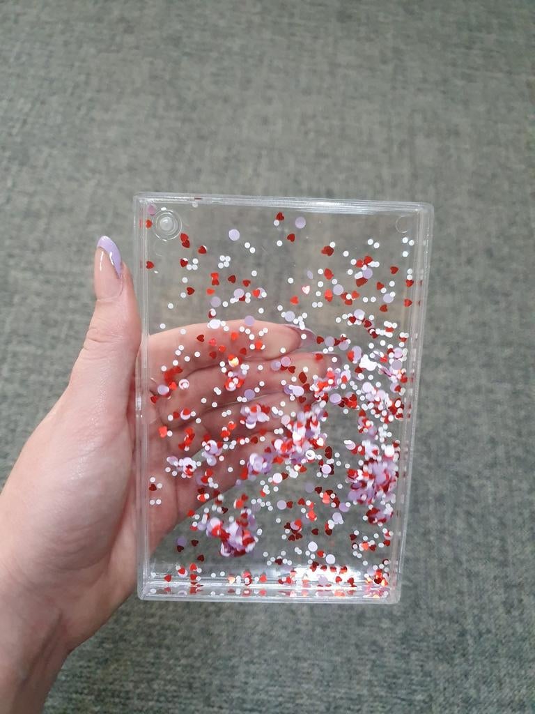 Fotolijstje / Fotoschudblok glitters, Ophalen, Zo goed als nieuw