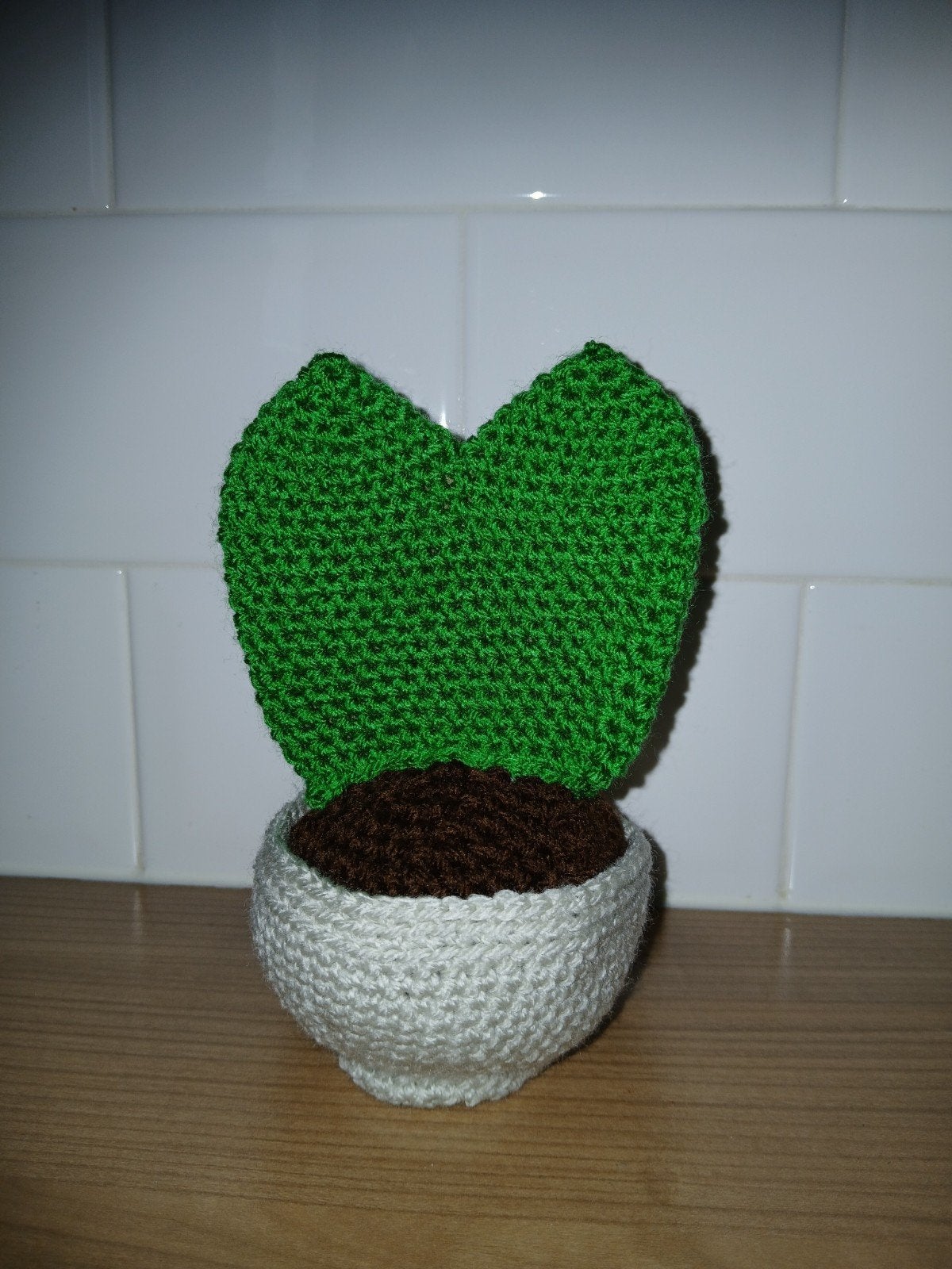 Gehaakt bloempotje met plantje, Ophalen of Verzenden, Nieuw, Haken, Overige typen