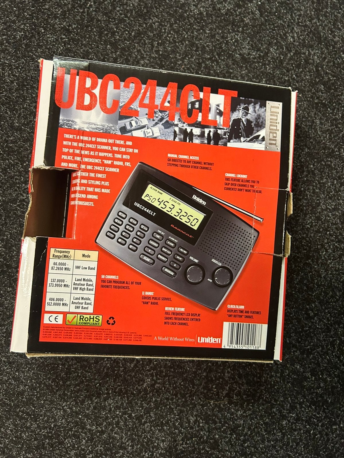 Scanner uniden bearcat UBC244, Telecommunicatie, Ophalen of Verzenden, Zo goed als nieuw, Ontvanger