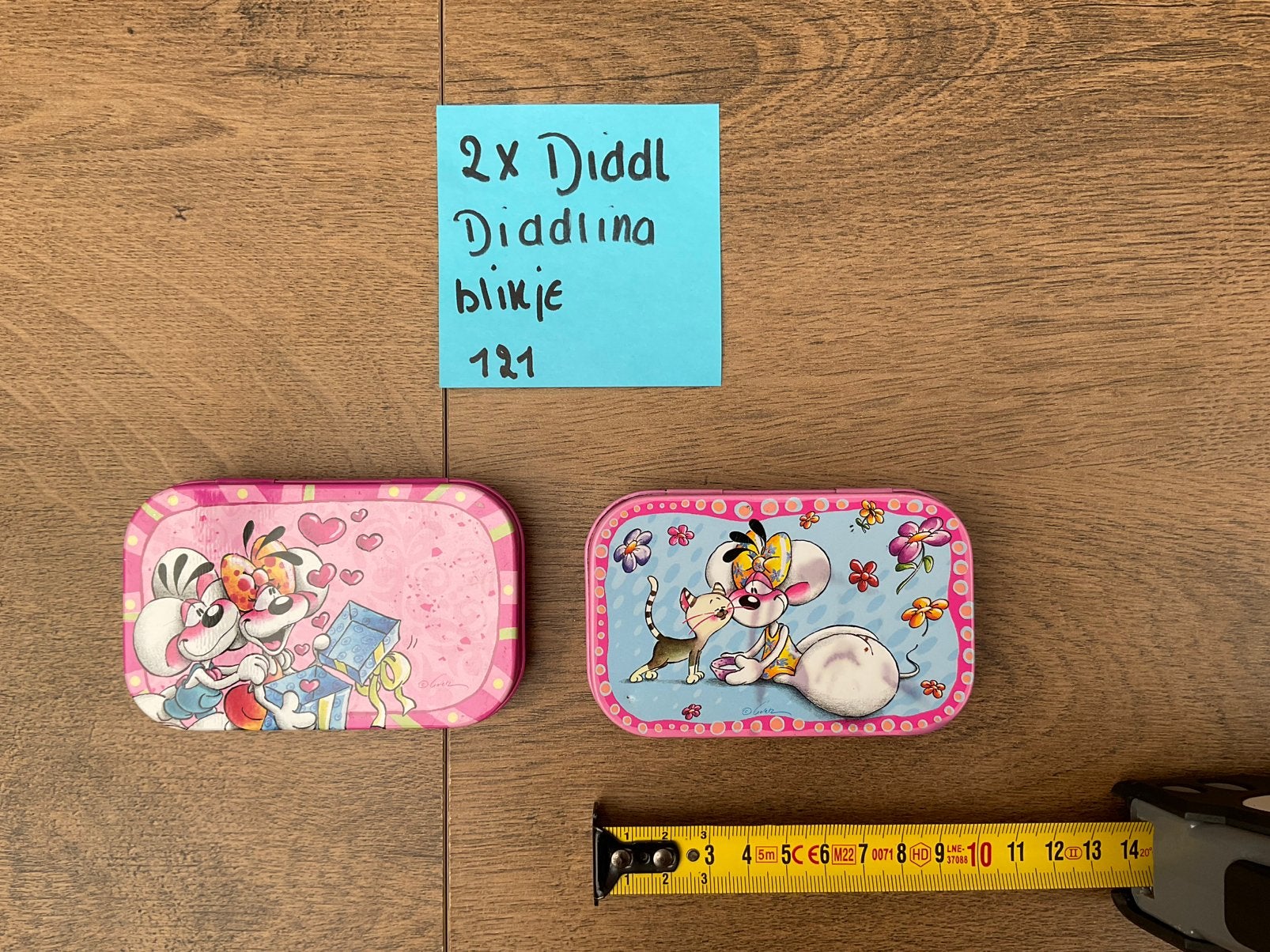 2 zgan gebruikte, werken wel,  Diddl Diddlina blikjes, Ophalen, Diddl, Zo goed als nieuw, Overige typen