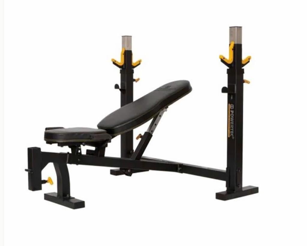 Workbench Powertec Olympic Bench 11, Ophalen, Zo goed als nieuw, Benen, Fitnessbank