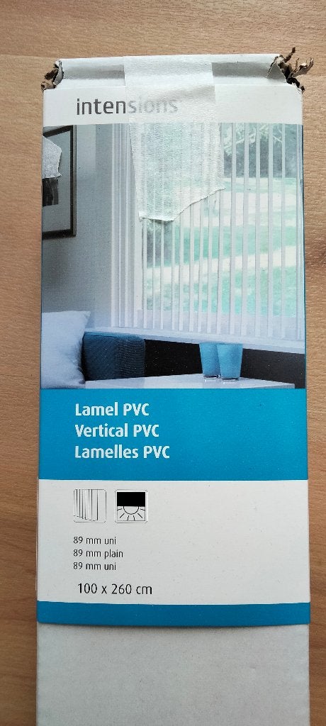 Lamellen PVC 89mm wit  100 x 260 cm, Ophalen, Overige merken, Wit, Lamellen