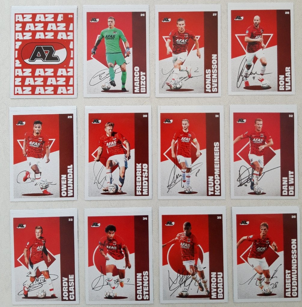 Voetbalplaatjes AH 2020-2021 complete series Per serie €2, Ophalen of Verzenden, Zo goed als nieuw, Meerdere plaatjes