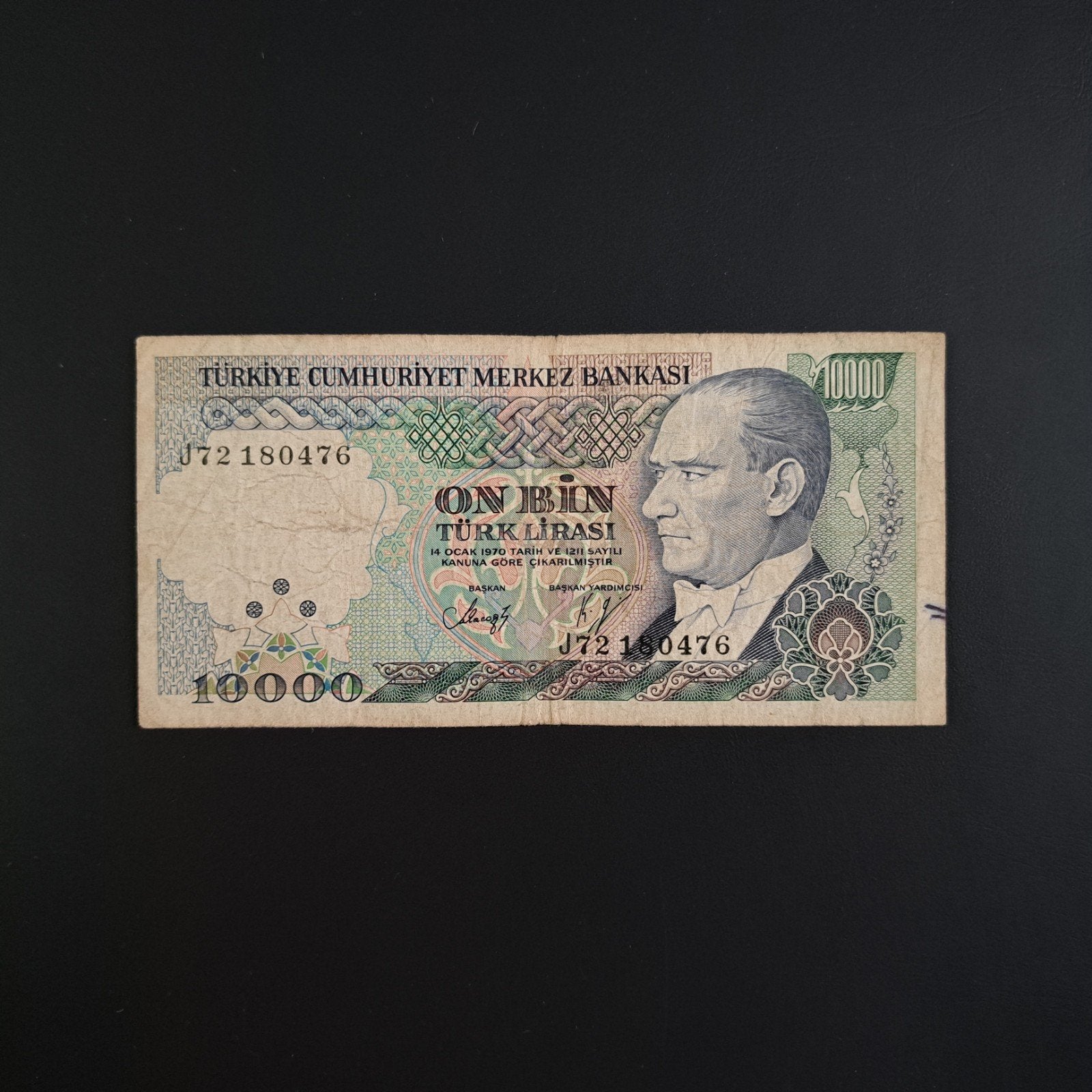 10000 lira Turkije #055, Postzegels en Munten, Bankbiljetten | Europa | Niet-Eurobiljetten, Verzenden, Overige landen, Los biljet