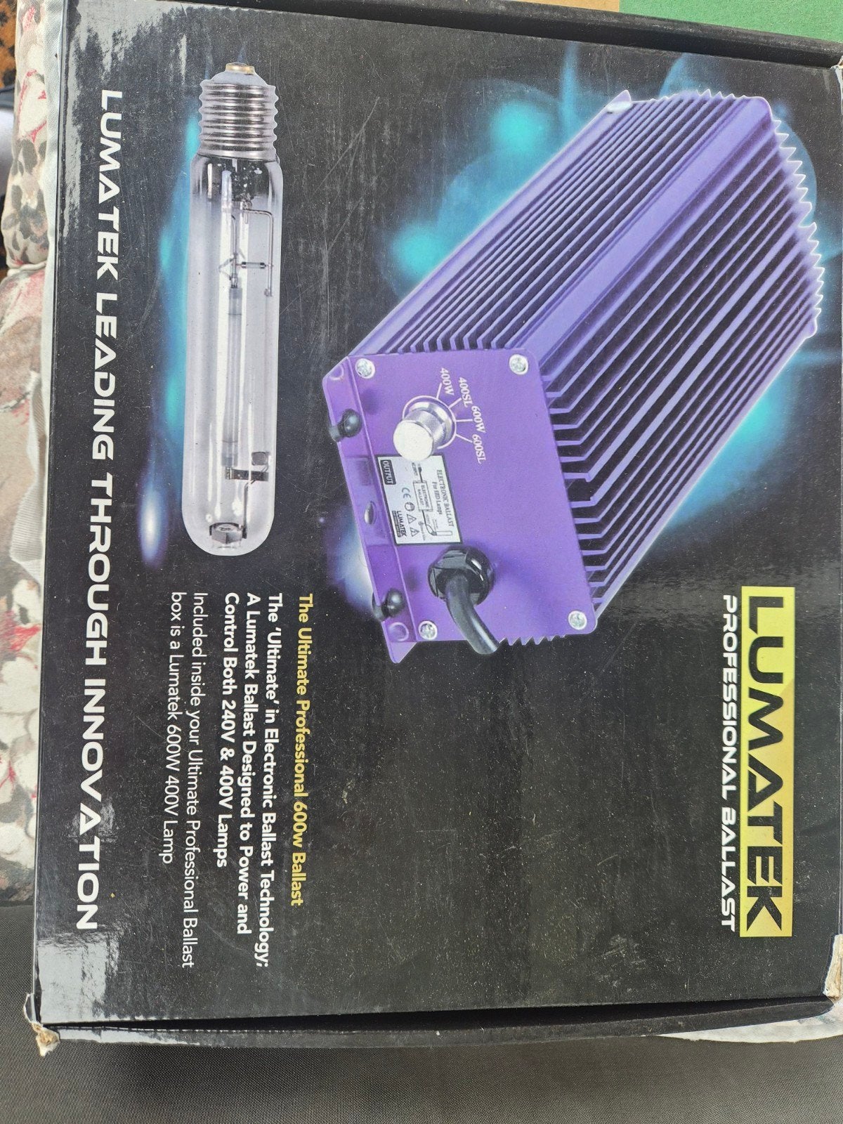 Lumatek compleet kweeklampenset 600W - Nieuw in doos, Ophalen of Verzenden