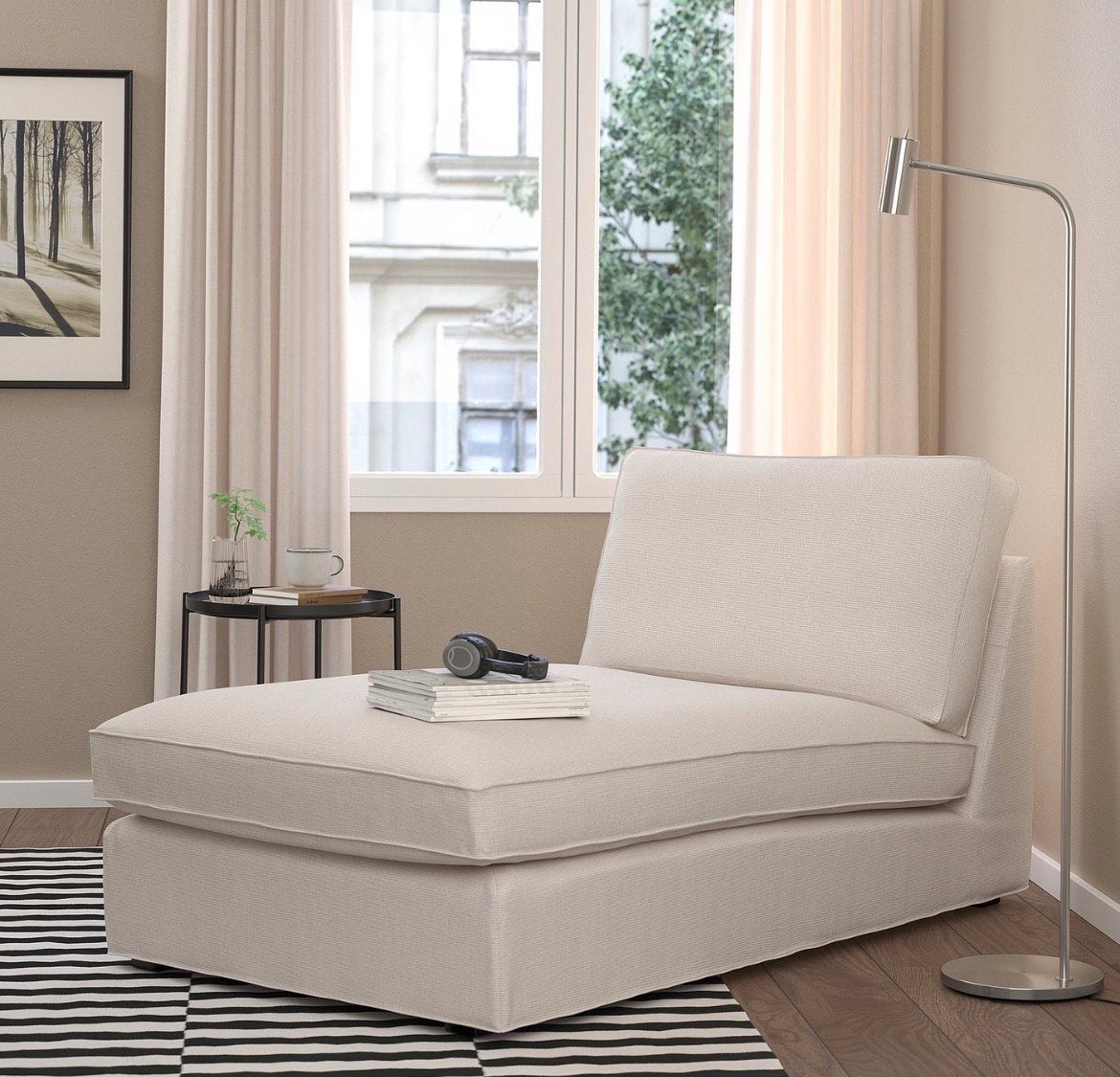 IKEA Kivik chaise longue - Lekker ontspannen zitten!, Ophalen, Gebruikt, Eenpersoons, Minder dan 150 cm