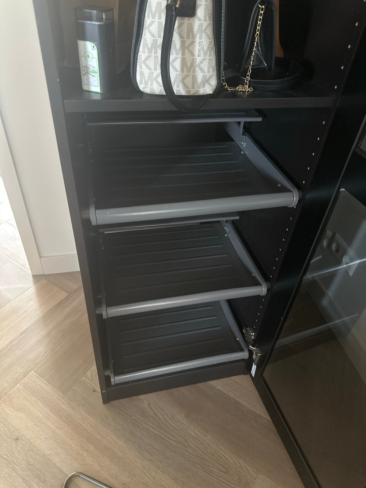IKEA KOMPLEMENT Uittrekbaar schoenenrek, zwart, Ophalen of Verzenden, Zo goed als nieuw
