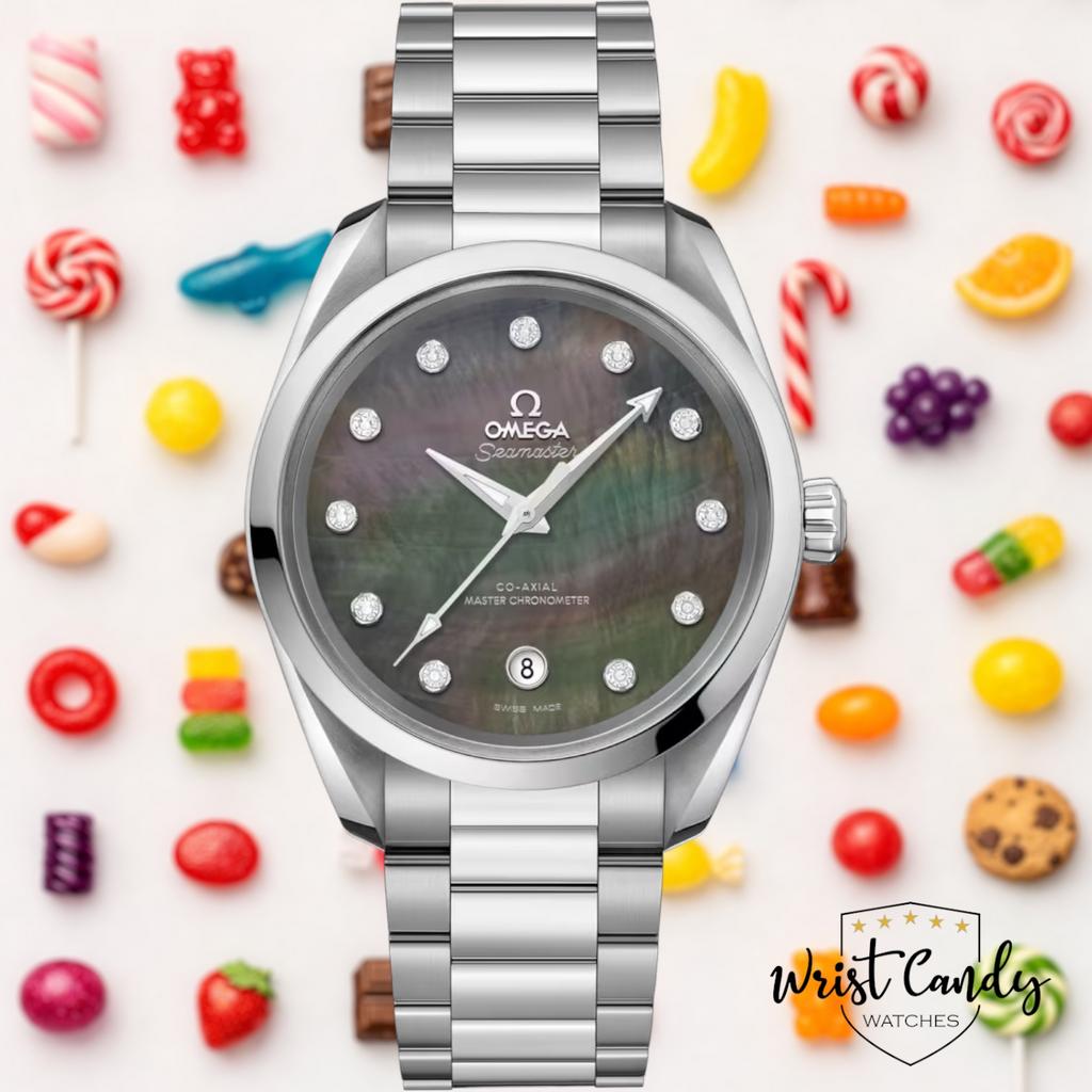 Omega Seamaster Aqua Terra • NL 2019 • Omega service 2022, Sieraden, Tassen en Uiterlijk, Horloges | Dames, Zo goed als nieuw