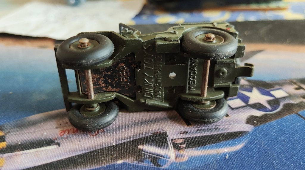 dinky toys  jeep 2x, Hobby en Vrije tijd, Ophalen of Verzenden, Gebruikt, Auto, Dinky Toys