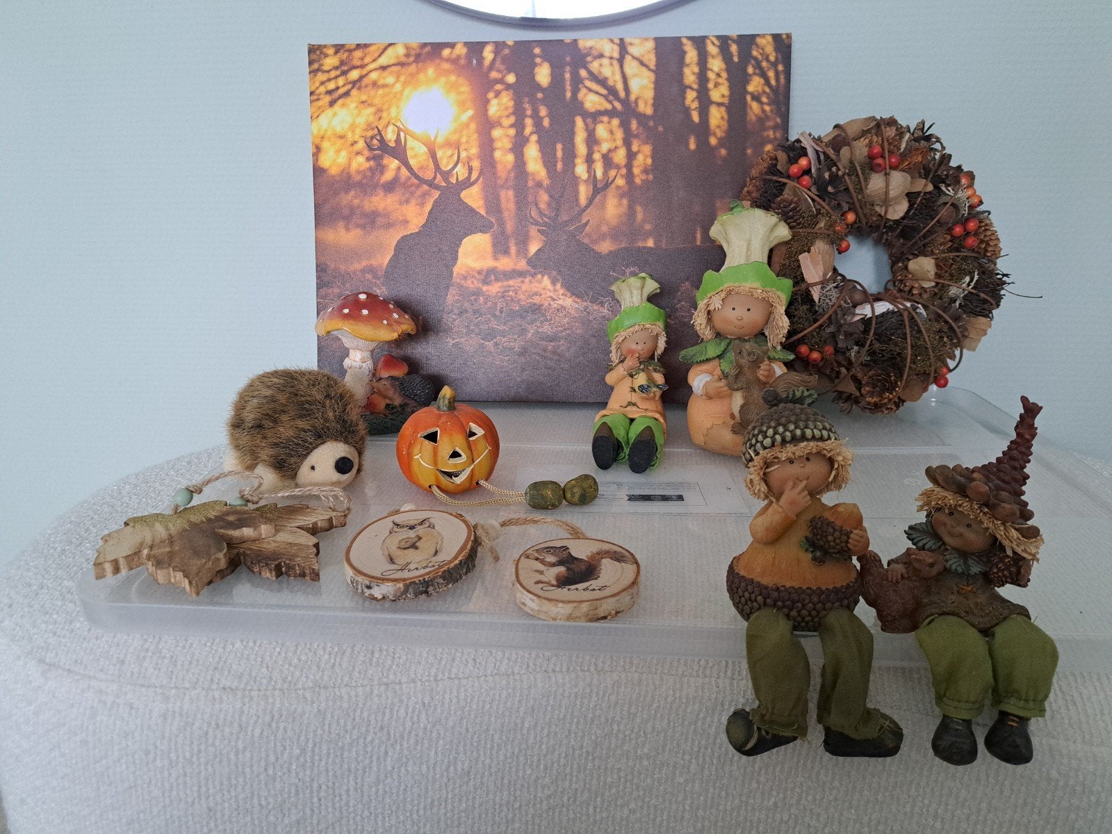 Seizoens accessoires herfst, Ophalen