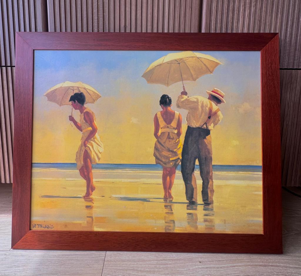 Schilderij repro Beach Scene - Jack Vettriano, Ophalen