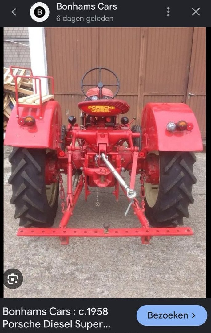 Porsche tractor hefblok los, Ophalen, Gebruikt
