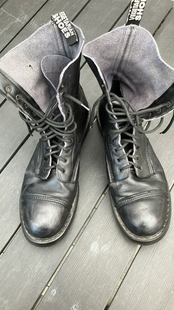 Vegetarian Shoes Boots 10-gaats maat 49, Ophalen of Verzenden, Gedragen, Zwart, Boots