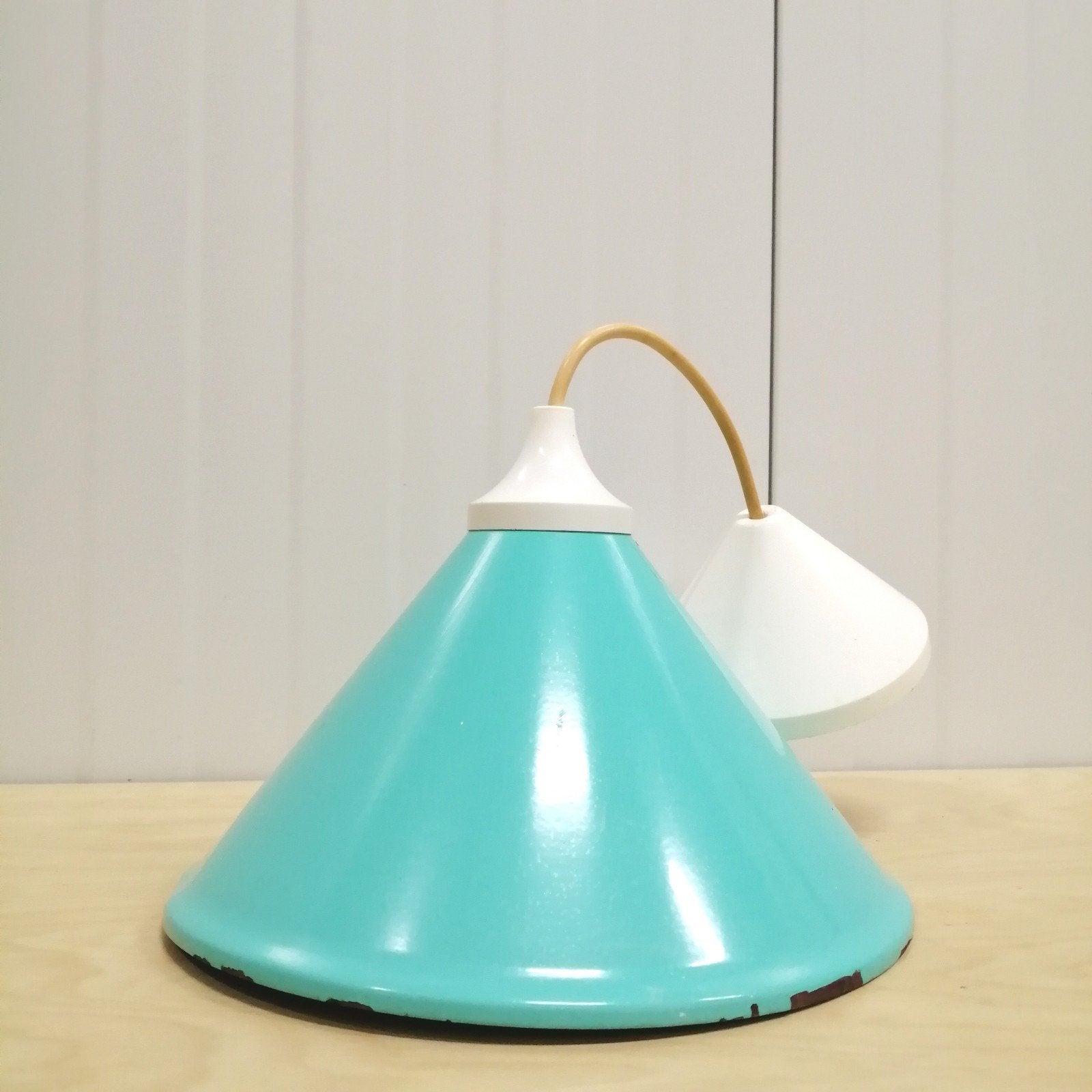 Vintage Industriële Hanglamp, Gebruikt, ., ., Metaal