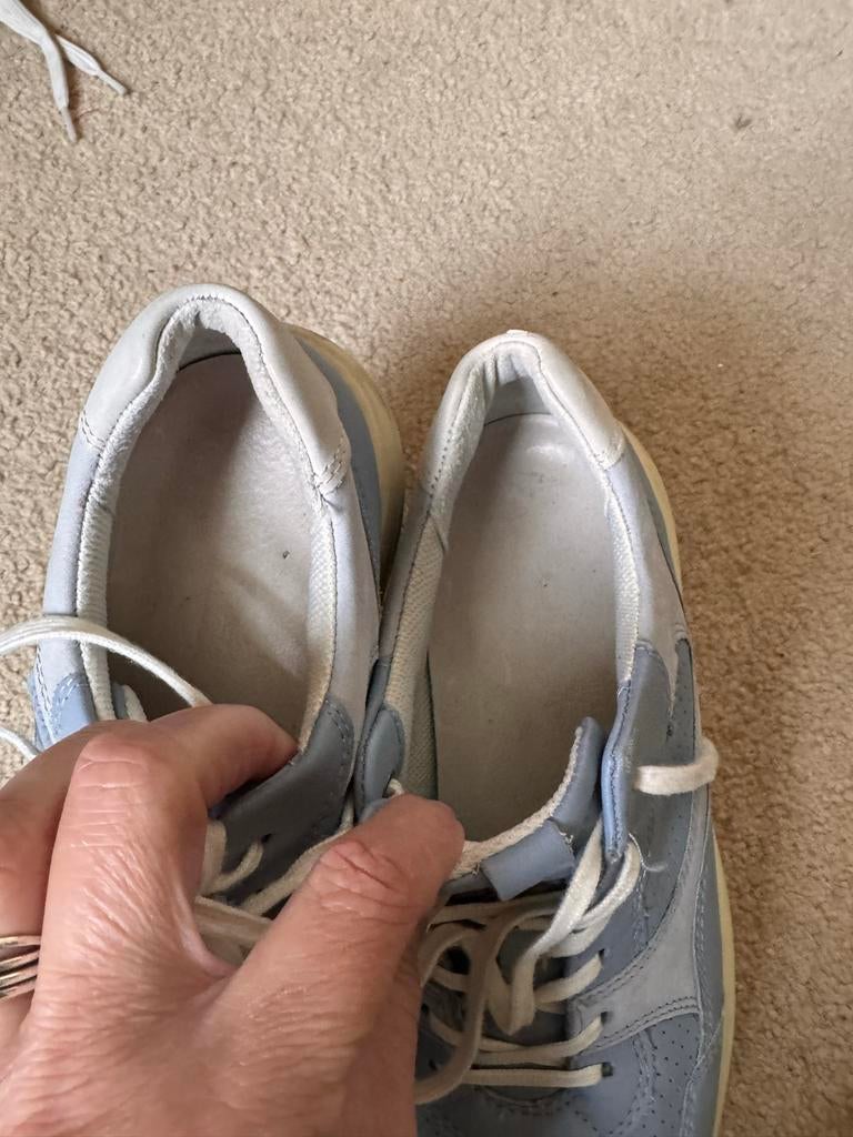 Lichtblauwe sneakers, maat 40 ecco, Ophalen of Verzenden, Zo goed als nieuw, Blauw, Sneakers of Gympen