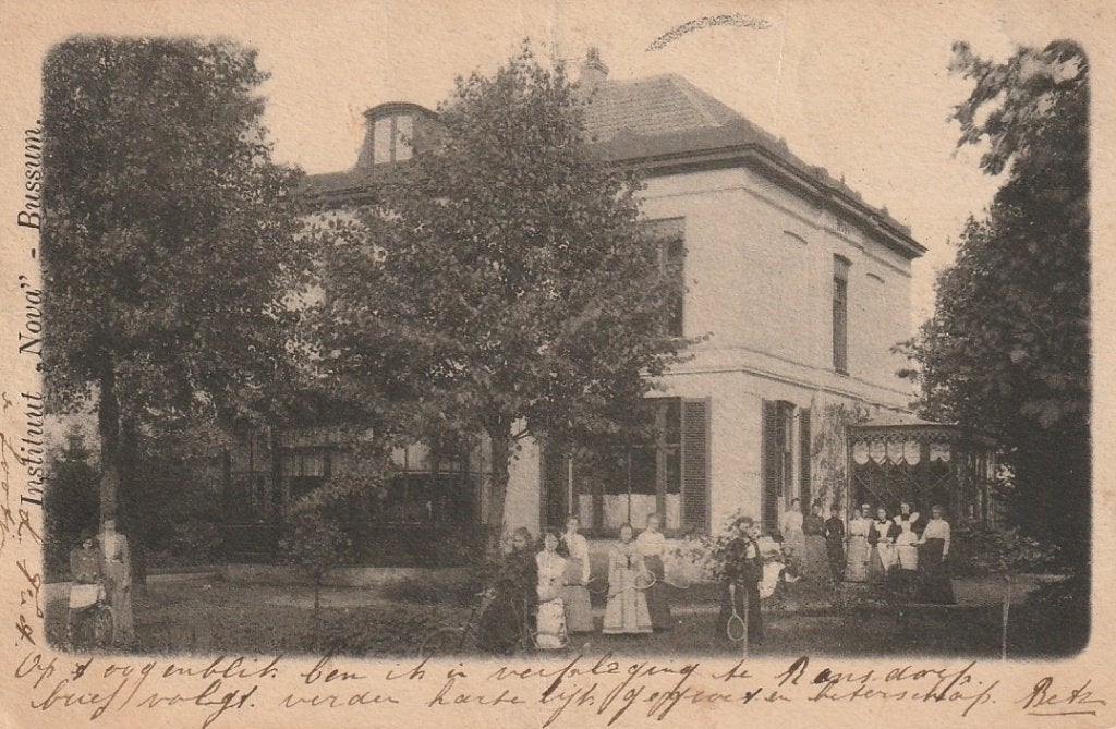 Bussum Instituut Nova 1902, Verzamelen, Ophalen of Verzenden, Voor 1920, Gelopen, Noord-Holland
