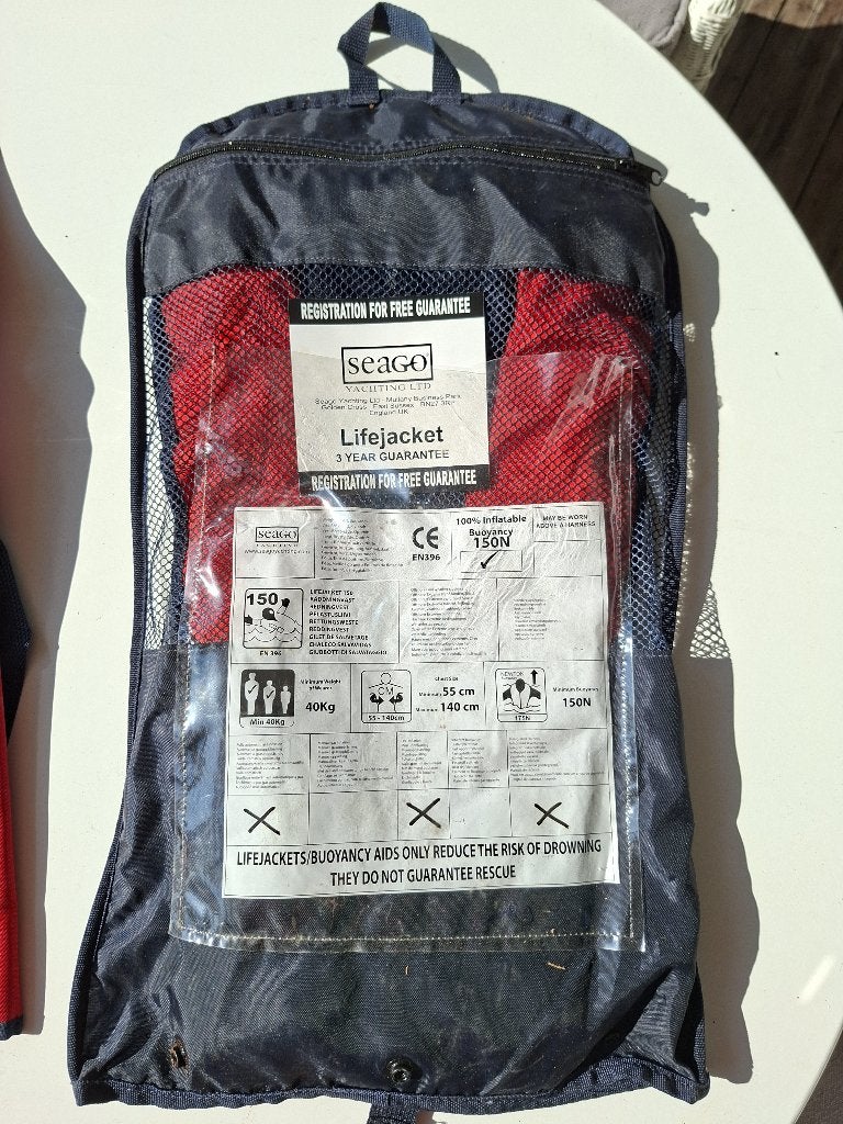 Automatisch reddingvest Seago 150N   (twee stuks), Watersport en Boten, Watersportkleding, Overige merken, Ophalen of Verzenden