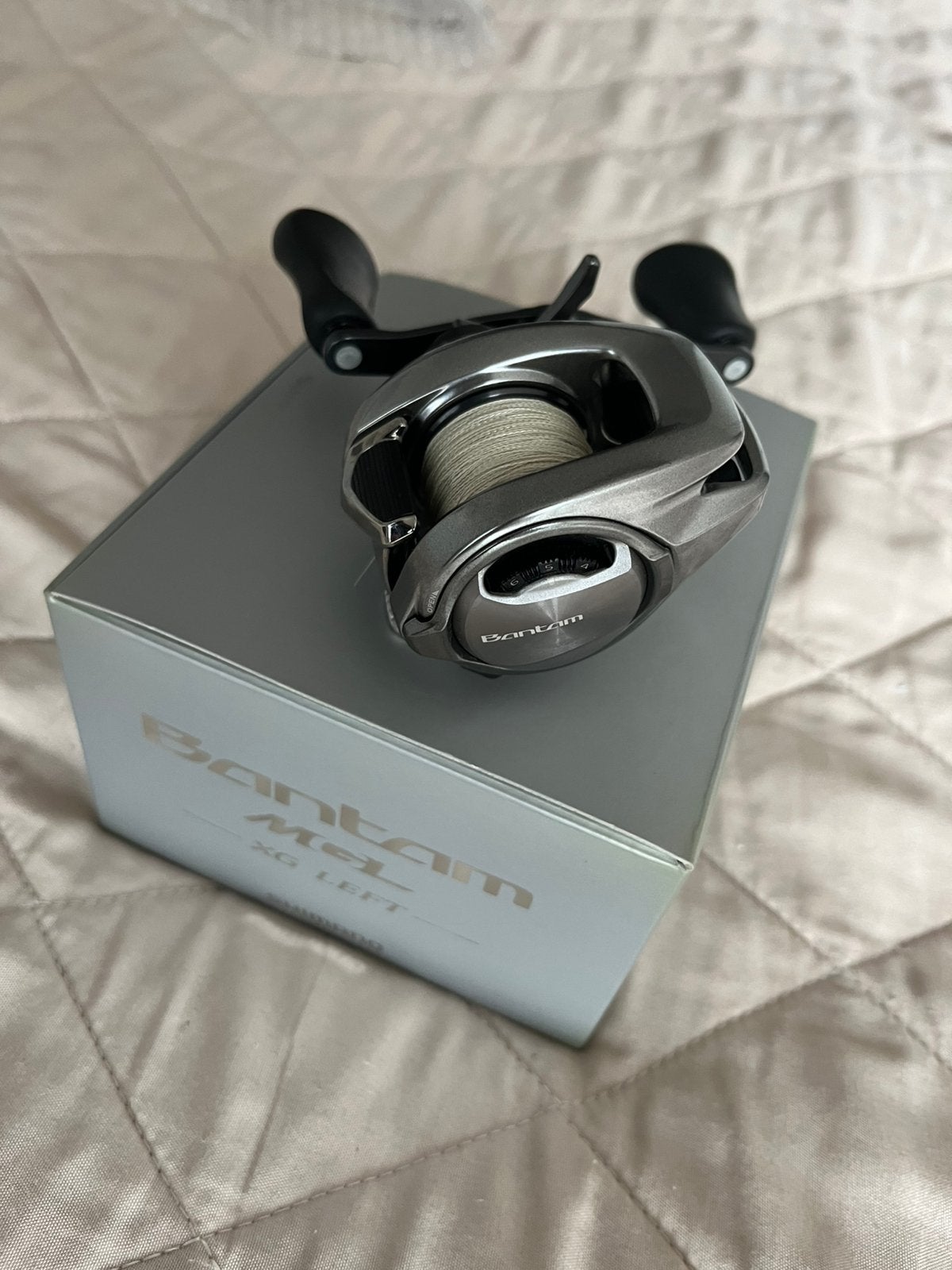 Shimano Bantam MGL XG linkshandig, Ophalen, Zo goed als nieuw, Molen