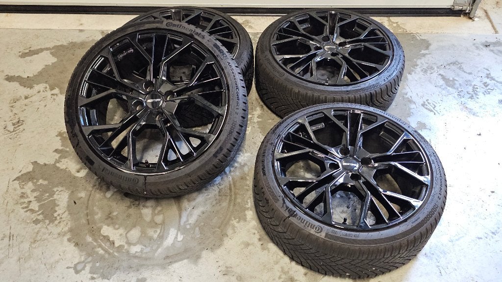 GMP Matisse 18 inch velgen 4x108 7.5J ET33 205/40 R18 Conti, Auto-onderdelen, Banden en Velgen, 18 inch, Gebruikt, Velg(en), All Season