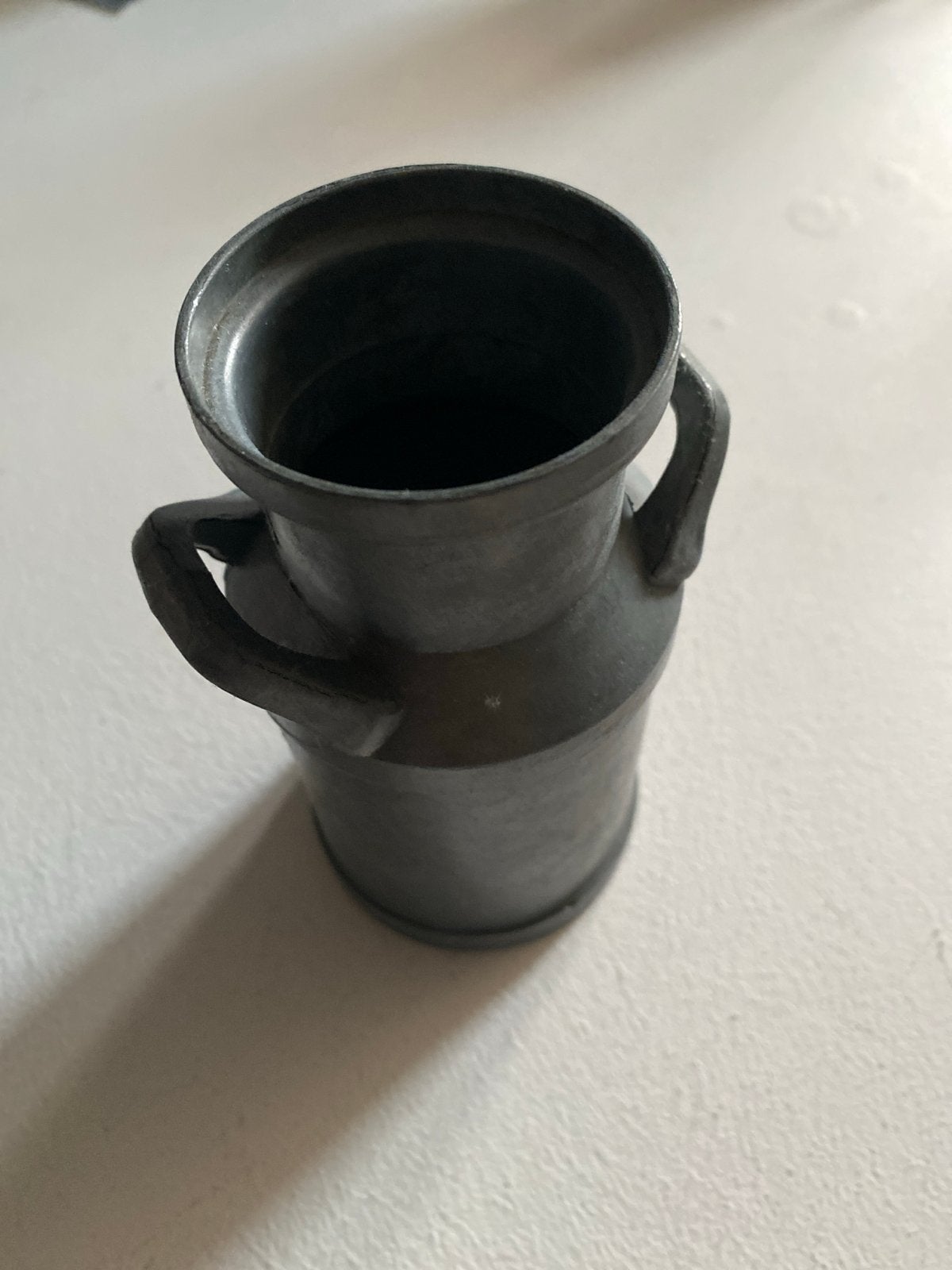 Antieke tinnen melkkan 13 cm hoog, Ophalen of Verzenden