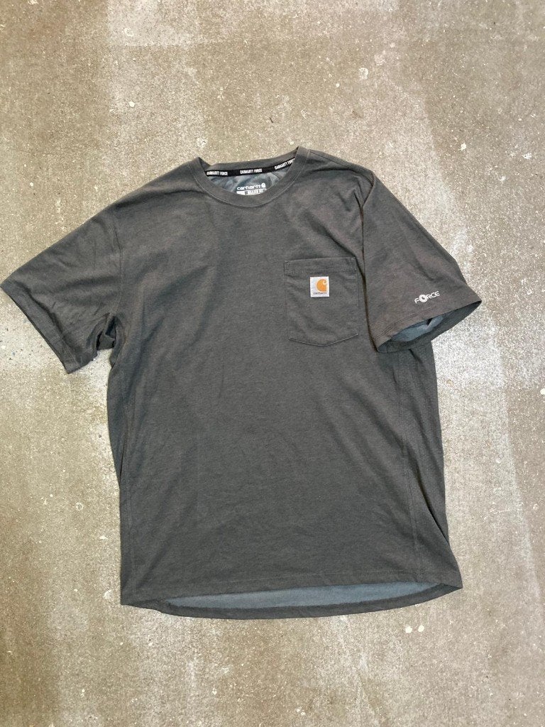 Carhartt Force T-Shirt – L - Relaxed Fit - DarkGrey, Kleding | Heren, T-shirts, Maat 52/54 (L), Carhartt, Ophalen of Verzenden