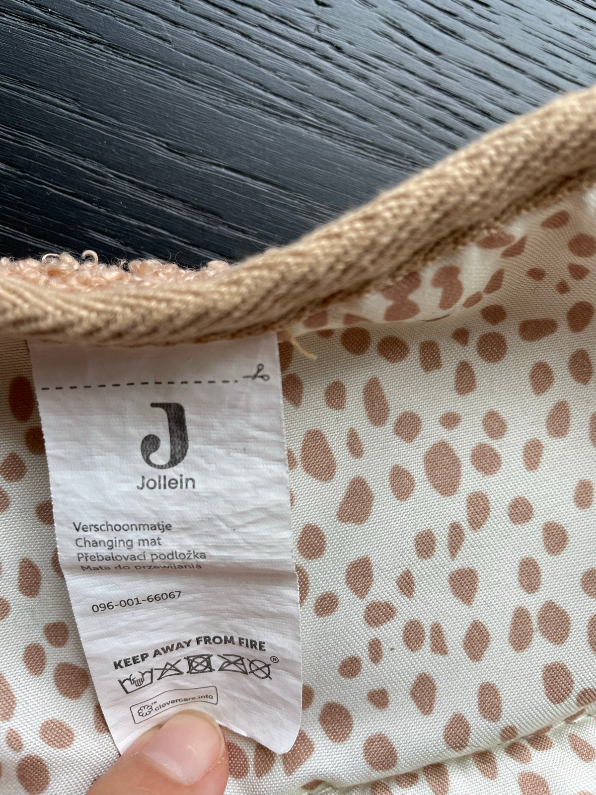 Jollein Aankleedkussen met Kidslabel slabber, Ophalen of Verzenden, Zo goed als nieuw, Aankleedkussen, Overige merken