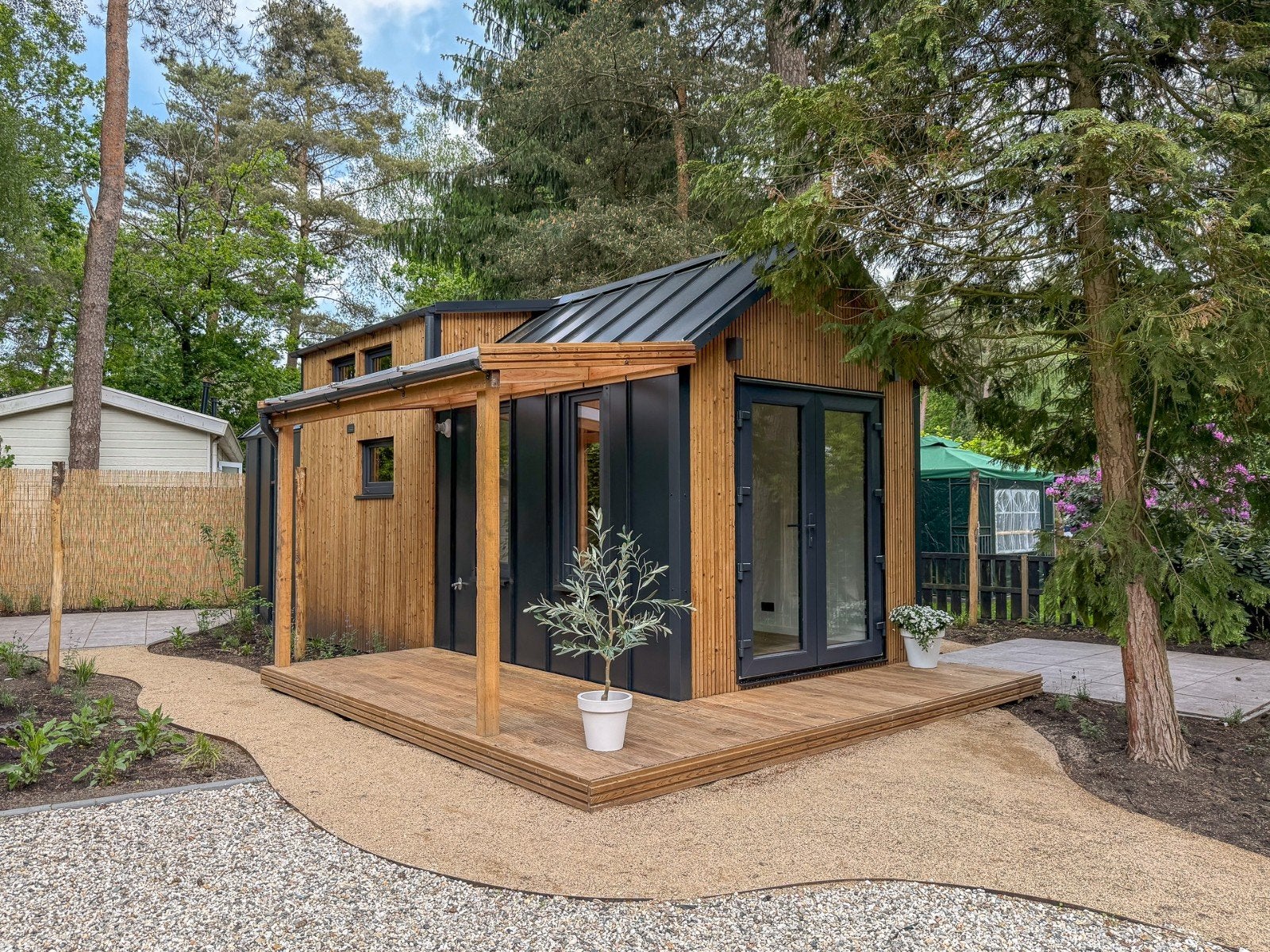 TINYHOUSE Te Koop Op Bospark Dennenrhode Veluwe In Het Bos, Huizen en Kamers, Gelderland, 2 slaapkamers