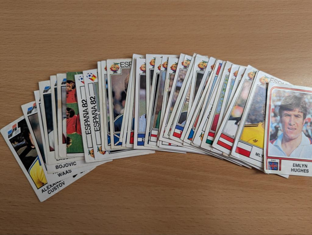 Panini diverse stickers España82 en Euro84, Verzenden, Meerdere stickers