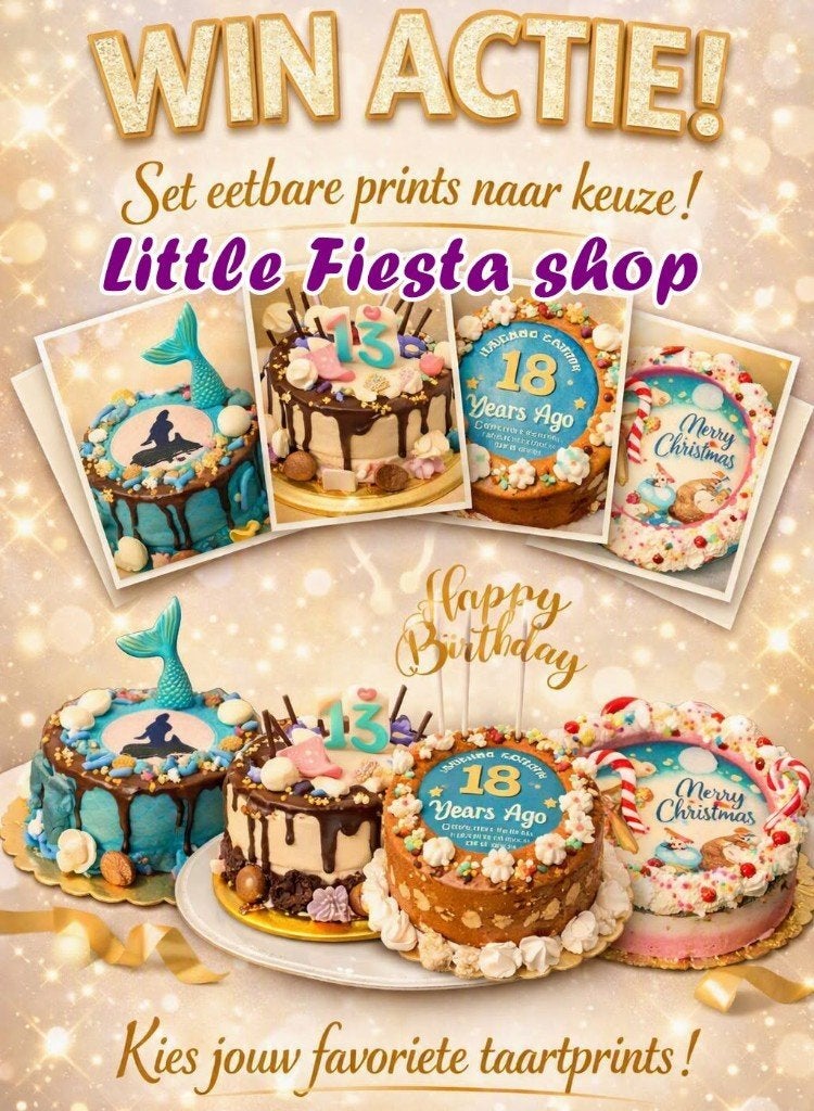 eetbare prints eigen afbeelding foto taart cupcake toppers, Ophalen of Verzenden, Nieuw, Taarten, Versiering
