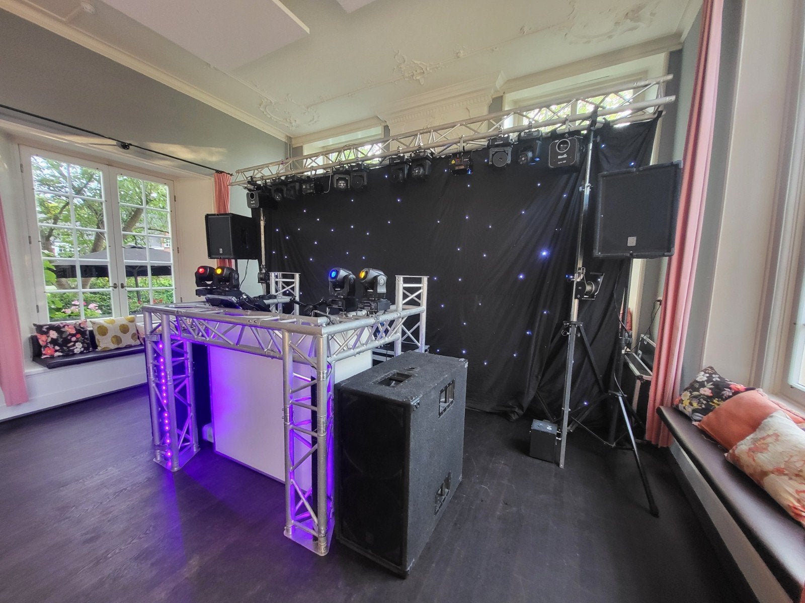 Showtec Starsky LED backdrop 6x3meter met witte led's, Ophalen of Verzenden, Gebruikt, Licht, Geluidgestuurd