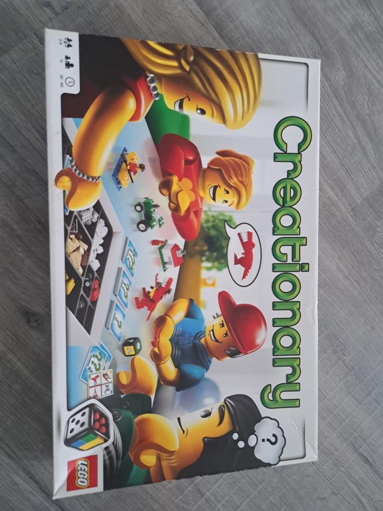 LEGO Creationary bordspel, Hobby en Vrije tijd, Gezelschapsspellen | Bordspellen, Vijf spelers of meer, Ophalen of Verzenden, Gebruikt