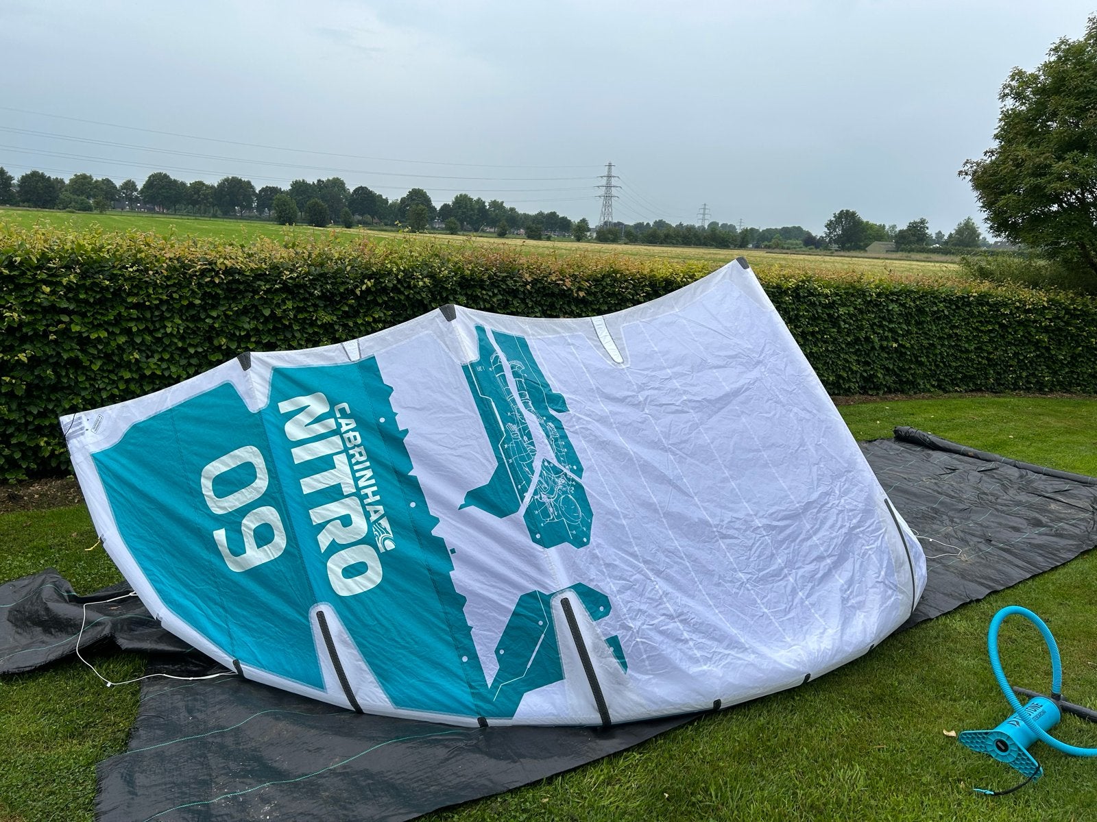 Cabrinha Nitro 9 meter zo goed als nieuw., Ophalen of Verzenden, Zo goed als nieuw, 9 m², Kite