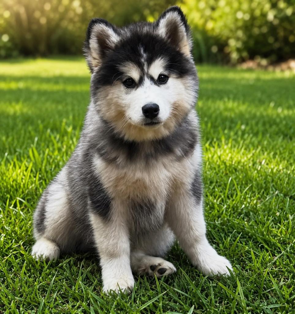 Lief en gezond Pomsky F4 puppy reutje mini husky pup, 8 tot 15 weken, Parvo, Eén hond, Nederland