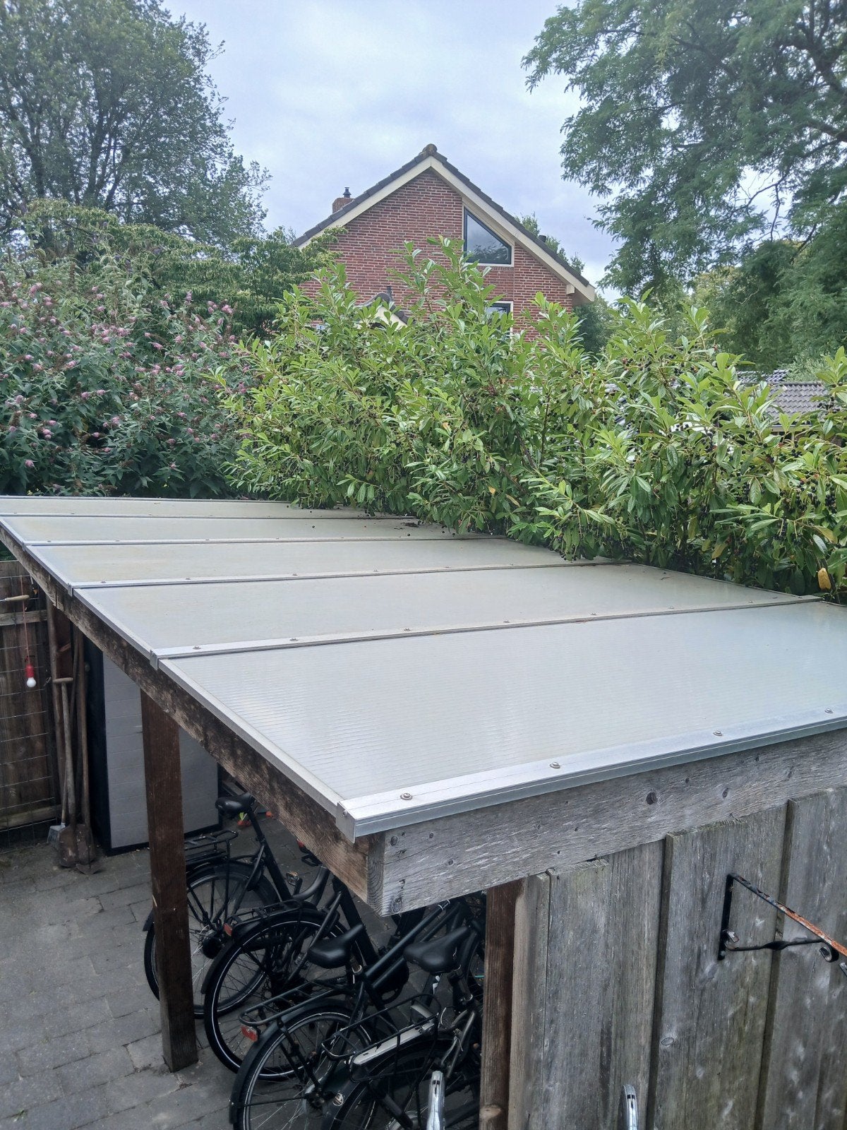 Polycarbonaat dakplaten met lijsten - 5 stuks, Ophalen, Kunststof, 15 m² of meer, Dakplaat of Dakpanplaat