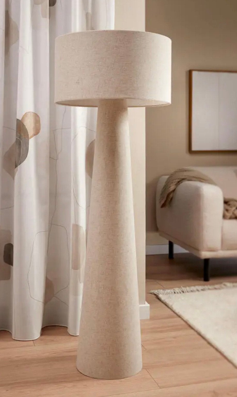Pandia vloerlamp off white, Huis en Inrichting, Lampen | Vloerlampen, Ophalen, Zo goed als nieuw, 150 tot 200 cm