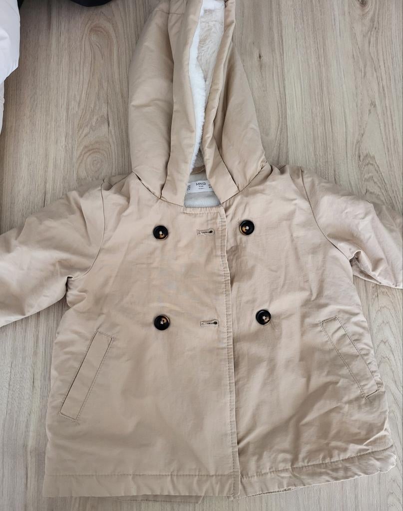 Mango (MNG) baby winterjas maat 80 – zeer mooie staat, Ophalen of Verzenden, Zo goed als nieuw, Jasje