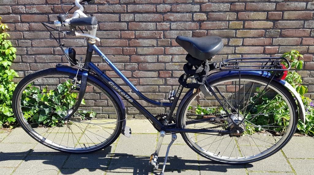 Gazelle damesfiets blauw versnellingen dames fiets fietsen, Fietsen en Brommers, Fietsen | Dames | Damesfietsen, Ophalen, Gebruikt