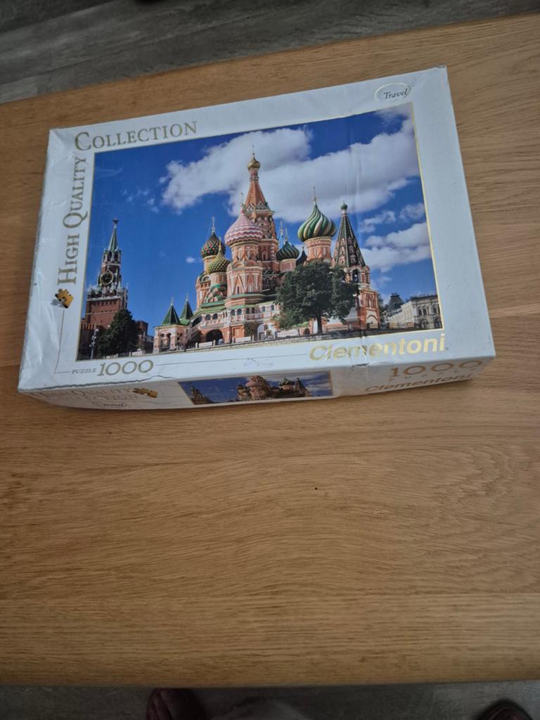 Clementoni Legpuzzel Moskou - 1000 stukjes, Ophalen of Verzenden, 500 t/m 1500 stukjes, Gebruikt, Legpuzzel