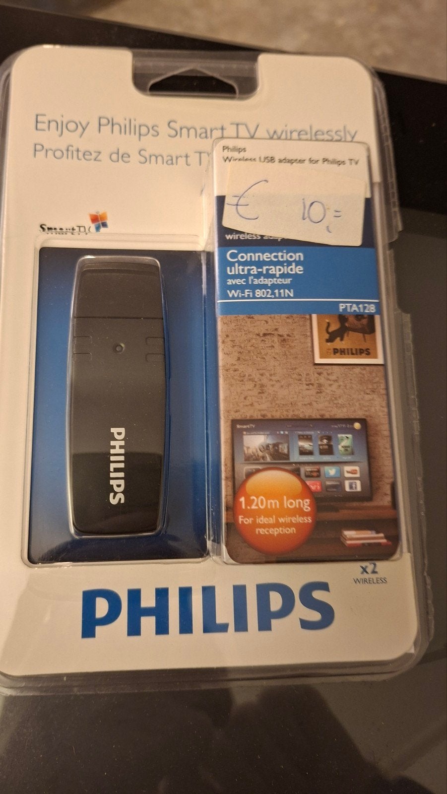 Philips PTA128 Draadloze USB Adapter voor Smart TV, Ophalen of Verzenden, Nieuw, Minder dan 2 meter, Overige kabels