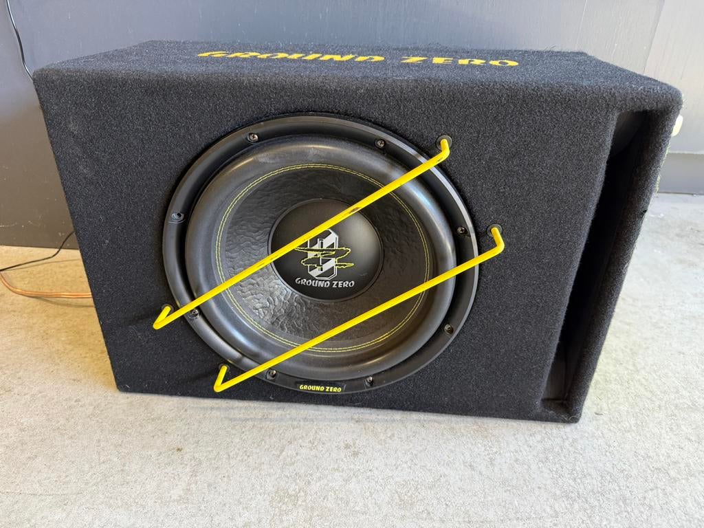 Ground Zere subwoofer 12 inch, Ophalen, Zo goed als nieuw