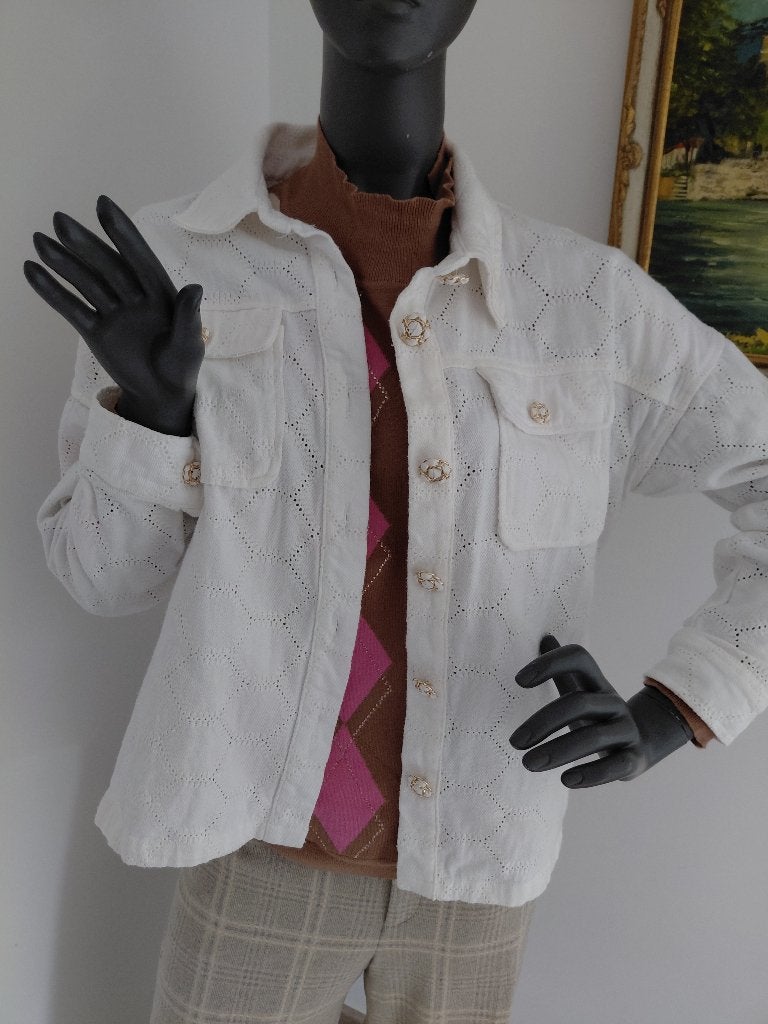 Leo en ugo prachtige jeansvest taille 4, Ophalen of Verzenden, Zo goed als nieuw, Maat 42/44 (L)