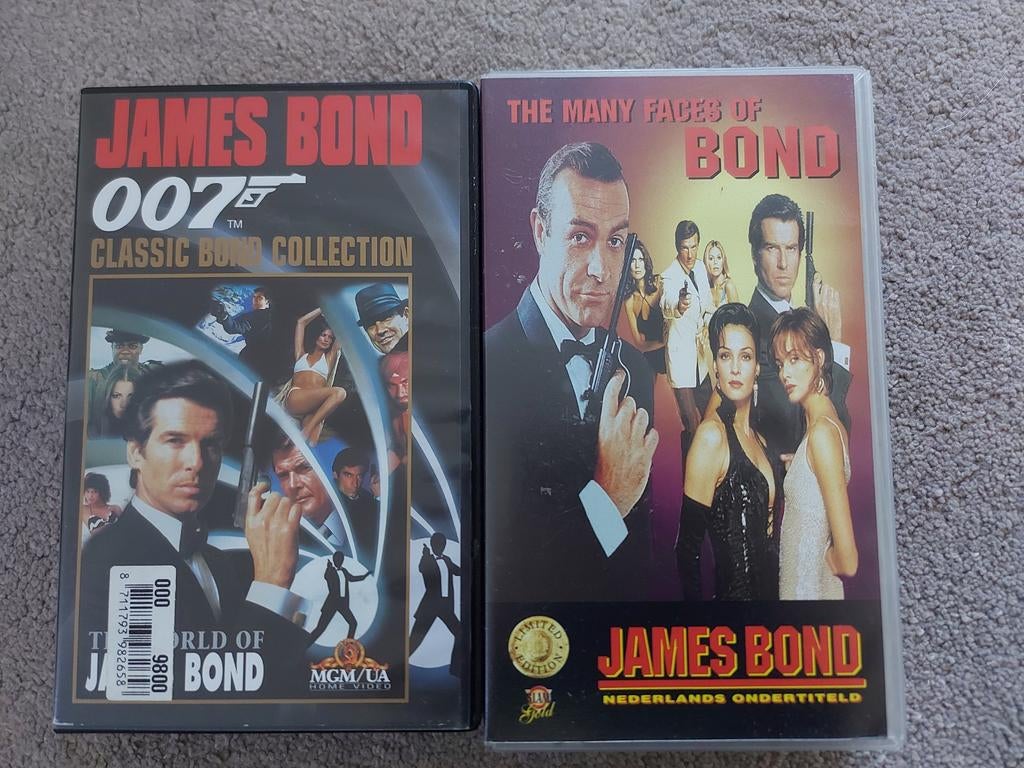 VHS VIDEO The world of James Bond - The many faces of Bond, Vanaf 12 jaar, Ophalen of Verzenden, Zo goed als nieuw, Actie en Avontuur