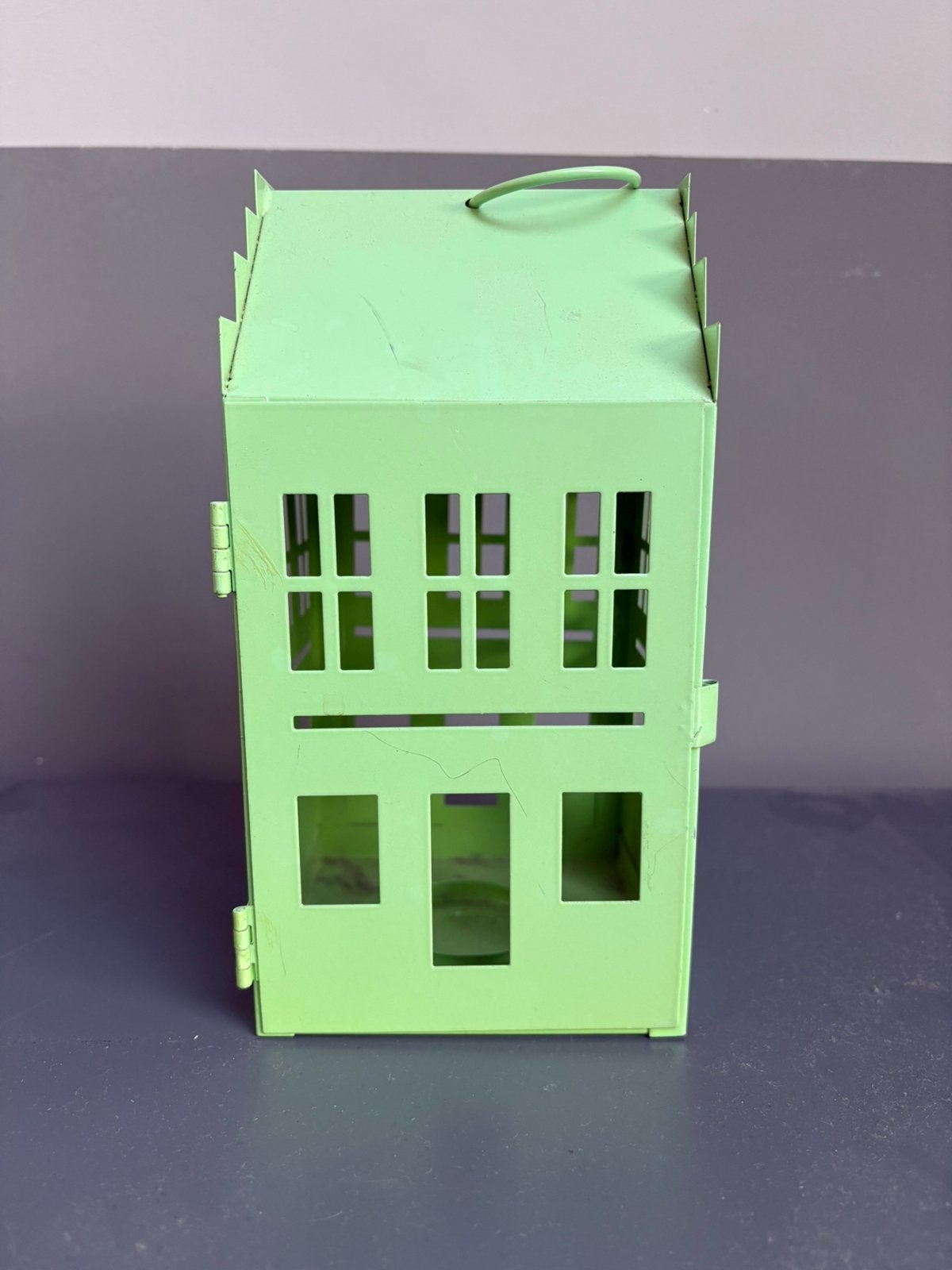 Waxinelichtje huis, Ophalen, Groen, Gebruikt, Landelijk